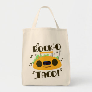 Rock Taco Funny Mexican Food Music Toon Slogan Tote Bag