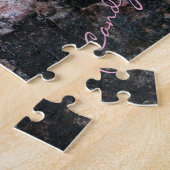 Rock Texture Pink Snoep Challenge Legpuzzel (Zijkant)