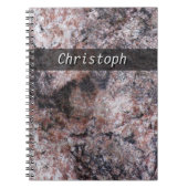 Rock Texture Pinkish with any Text Notitieboek (Voorkant)