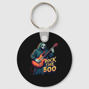 Rock the Boo - Halloween Skeleton Gitaar Ontwerp Sleutelhanger