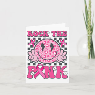 Rock The Pink Smile Face Roze borstkanker bewust Kaart