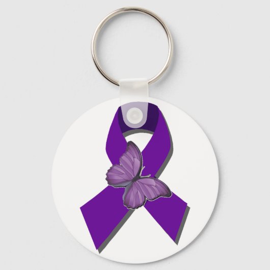Rock the Ribbon Fibromyalgia Support Sleutelhanger (Voorkant)