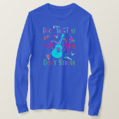 Rock The Test Funny Teacher Testing Day  T-shirt (Design voorkant)