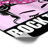 Rock The Test Messy Bun Teacher Test Day Testing D Poster (Hoek)