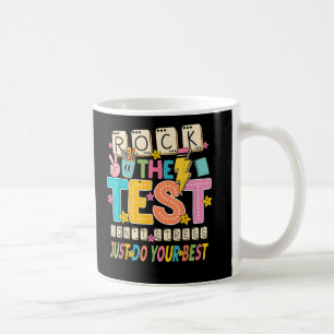 Rock The Test Niet Stress Do Best Teacher Testing Koffiemok
