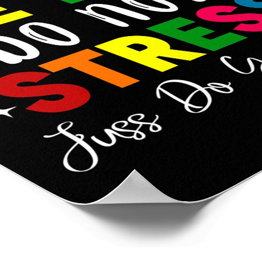 Rock The Test Teacher Test Day Testing Day Funny Poster (Hoek)