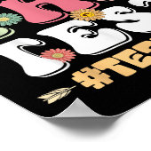 Rock The Test Testing Day Groovy Motivational Teac Poster (Hoek)