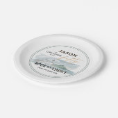 Rock the Yacht 50th Verjaardag Gepersonaliseerd Papieren Bordje (Gekanteld)