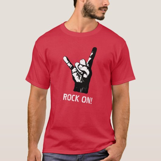 Rock vingers, Sign of the Devil, of Devil's horns, T-shirt (Voorkant)