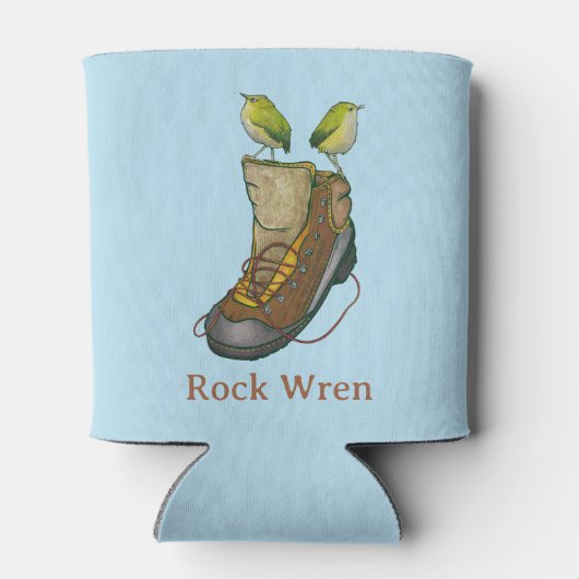 Rock Wren Tuke Op een wandelboot Blikjeskoeler (Achterkant)