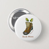 Rock Wren Tuke Op een wandelboot Ronde Button 5,7 Cm (Voorkant /achterkant)