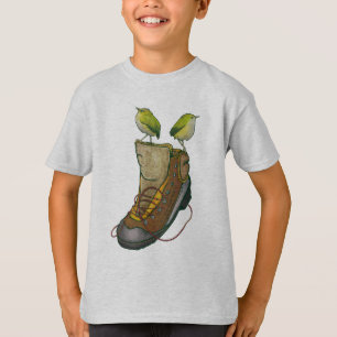 Rock Wren Tuke Op een wandelboot T-shirt