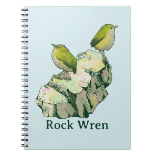 Rock Wren vogels Nieuw-Zeeland Notitieboek