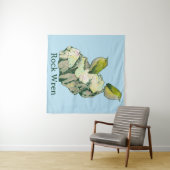 Rock Wren vogels Nieuw-Zeeland Wandkleed (In Situ (horizontaal))