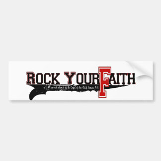 Rock Your Faith-handtekening Bumpersticker