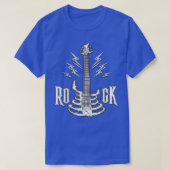 Rockabilly 1950s Sock Hop Skeleton Rock N Roll T-shirt (Design voorkant)