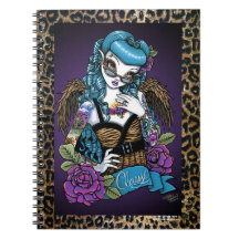 Rockabilly Baby Tattoo Leopard Angel-laptop