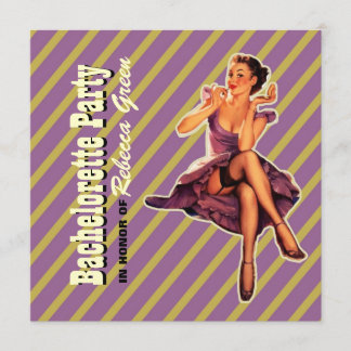 rockabilly bachelorette : een meisje met een achte kaart