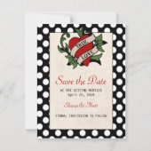 Rockabilly Bewaar de Datum Save The Date (Voorkant)