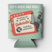 Rockabilly Birthday Party Blikjeskoeler (Voorkant)