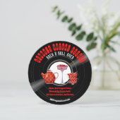 Rockabilly Bruiloftsfeest Vinylplaat Retro Jaren 5 Kaart (Staand voorkant)