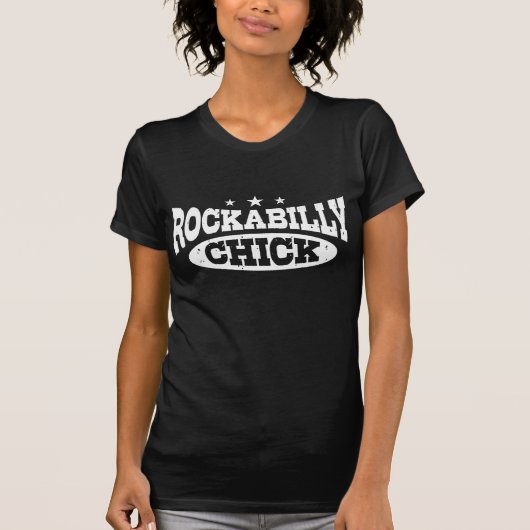 Rockabilly Chick T-shirt (Voorkant)