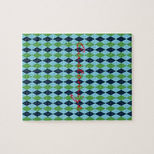 Rockabilly diamant plaid Thunder_Cove Legpuzzel (Horizontaal)