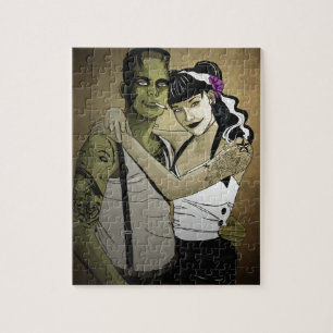 Rockabilly Frank en Bride Legpuzzel
