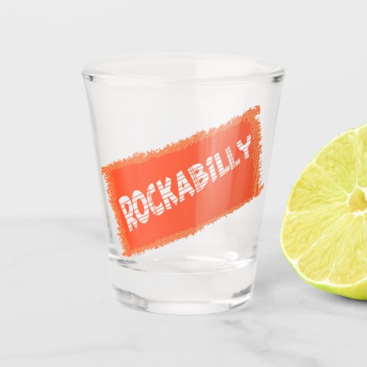RockaBilly gescheurd borrelglas Shot Glas (Voorkant)