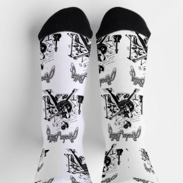  rockabilly gitaargeluid sokken