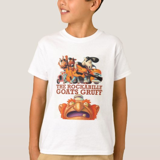 Rockabilly Goats Gruff - Goats and Troll T-shirt (Voorkant)