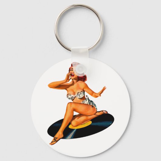 Rockabilly Goddess Sleutelhanger (Voorkant)