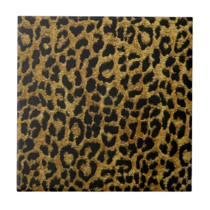 Rockabilly Gold Black Leopard-tapedrive Ceramic Ti Tegeltje