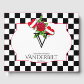 Rockabilly Hearts Rose Mariage livre d'hôtes (Recto)