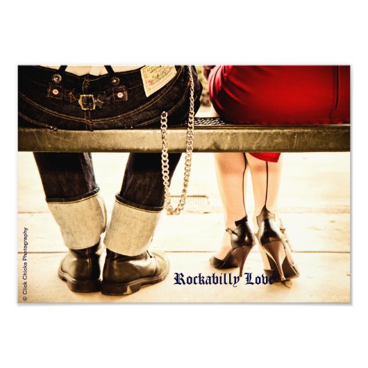 Rockabilly Love Fine Art Foto Afdruk (Voorkant)