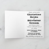 Rockabilly Mariage, invitation (Intérieur)