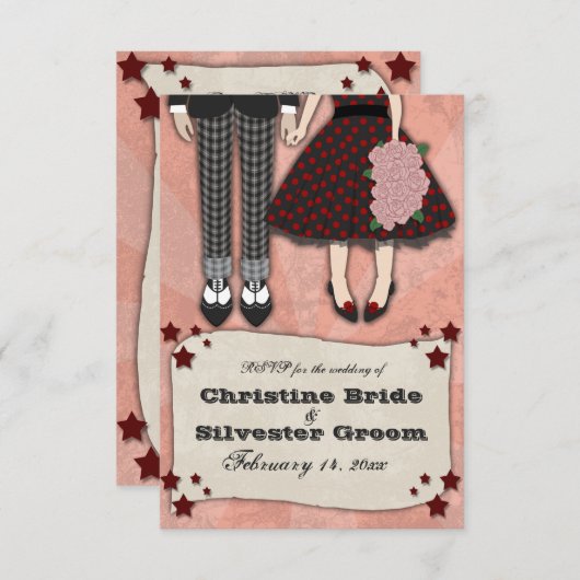 Rockabilly Mariage, rsvp (Devant / Derrière)