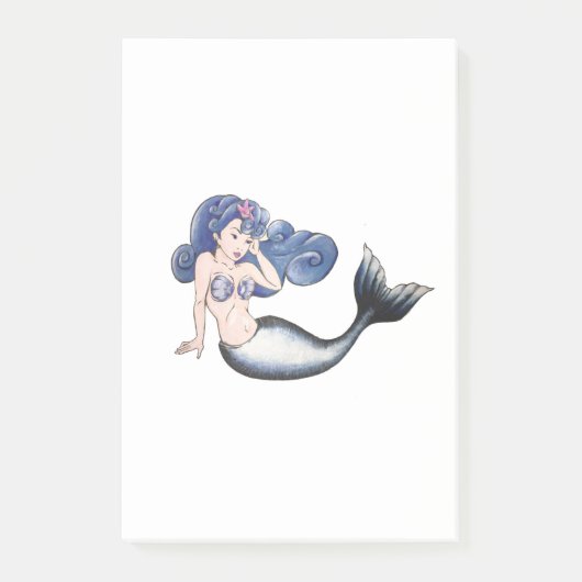 Rockabilly Mermaid Post-it® Notes (Voorkant)