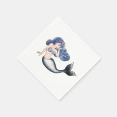 Rockabilly Mermaid Servet (Hoek)