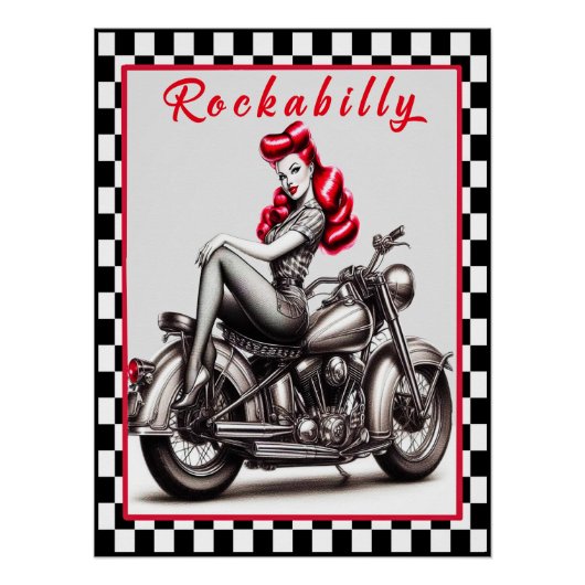 Rockabilly Pinup Poster. Perfect Poster (Voorkant)