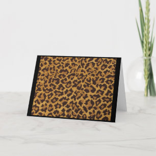 Rockabilly rab Leopard Print Note & Wenskaarten Kaart