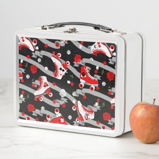 Rockabilly Retro Roller Skating Pattern (In situ)