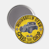 Rockabilly rijden magneet (Voorkant / Achterkant)