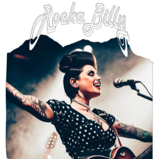 rockabilly rockgitaar t-shirt