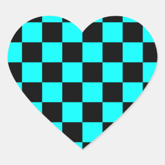 Rockabilly Schachbrett Hart Sticker