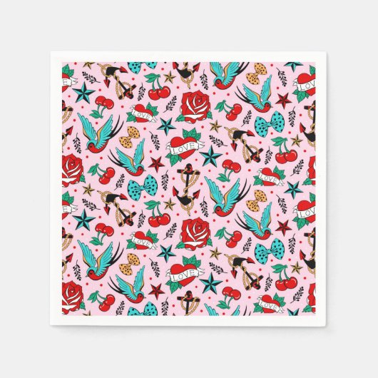 Rockabilly servetten (Voorkant)