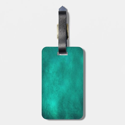 Rockabilly Skulls Pattern Bagagelabel (Achterkant verticaal)