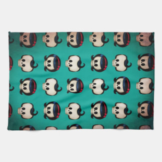 Rockabilly Skulls Pattern Theedoek