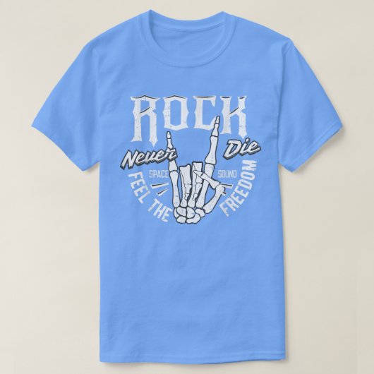 Rockabilly Sock Hop Rock N Roll Skeleton Hand T-shirt (Design voorkant)