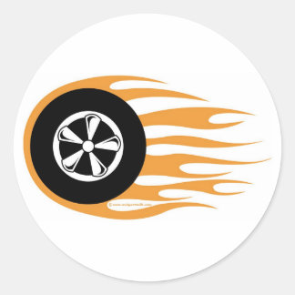 Rockabilly-Sticker Ronde Sticker